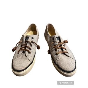 Sperry Top-Sider Women's  6M Seacoast Casual Sneaker Beige Great Condition